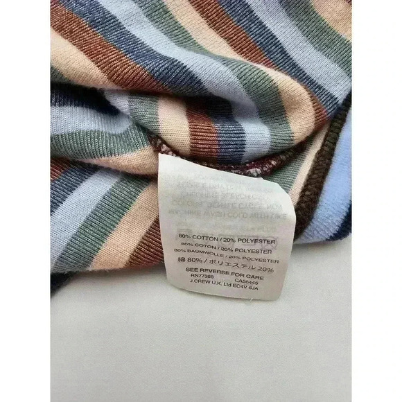 Madewell Women's Size XS 70s Style Striped Velour Crewneck - Picture 6 of 6